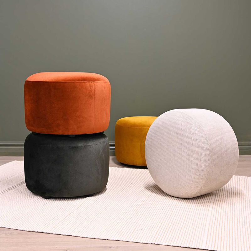 The Estella Ottoman - Velvet Ranger Green image number 1